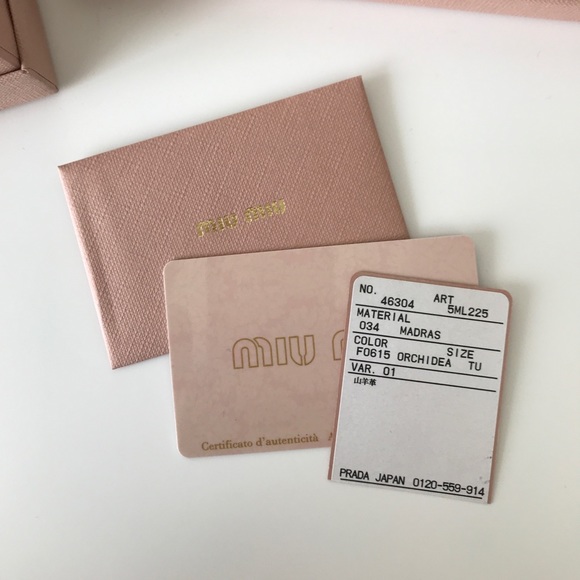 Miu Miu Madras Orchidea Wallet - Picture 6 of 6